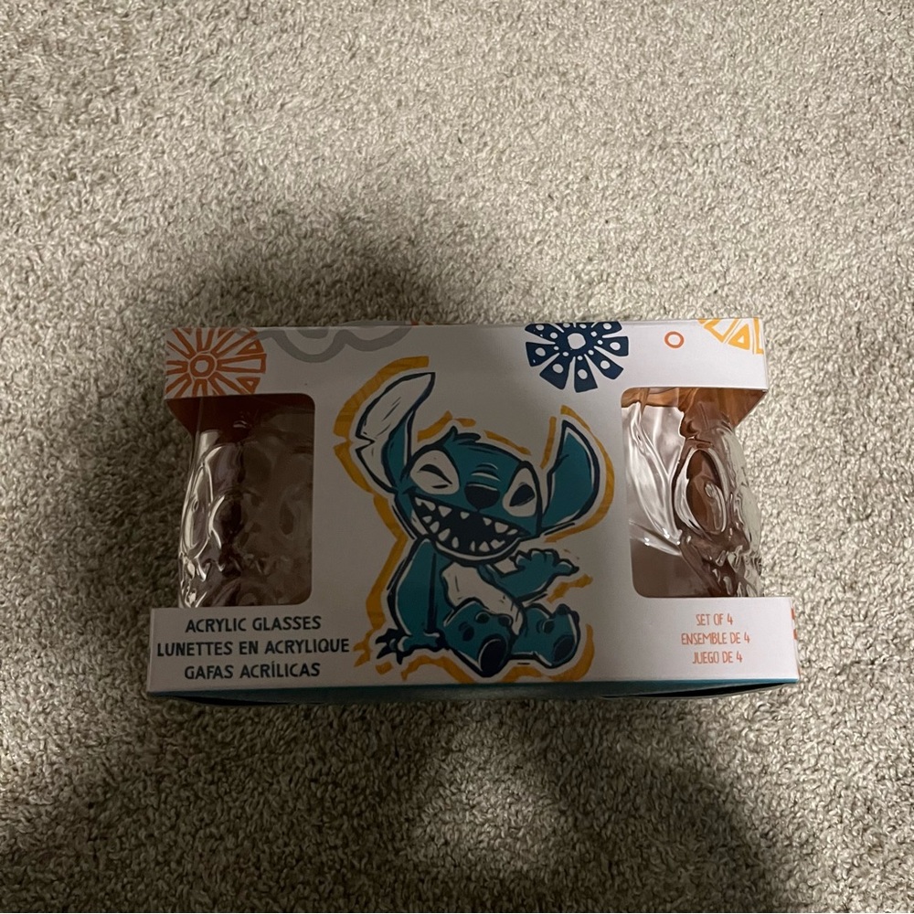 Stitch Acrylic Glasses Set